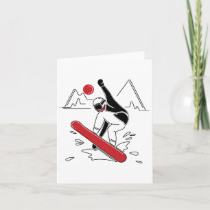 Funny Snowboarding - Snow Boarder Lovers Gift Card