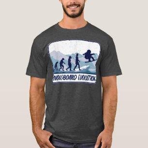 Funny snowboarding Snowboard evolution Vintage spo T-Shirt