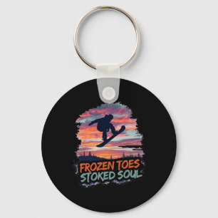 Funny Snowboarding Snowboarder Life Winter Sports  Key Ring