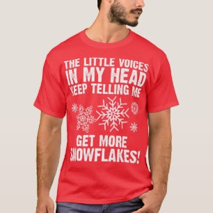 Funny Snowflake Art For Men Women Ice Snow Winter T-Shirt