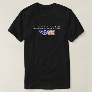 Funny Snowmageddon 2020 I Survived Newfoundland T-Shirt