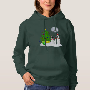 Funny Snowman Holiday Hoodie