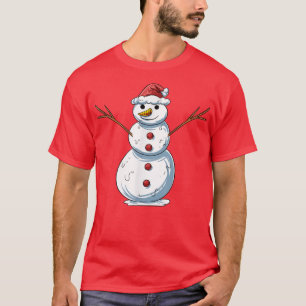 Funny Snowman Snow Sculpture T-Shirt