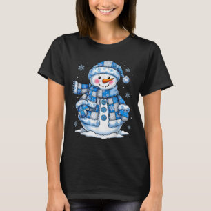 Funny Snowman Snowflake Merry Christmas Xmas Famil T-Shirt