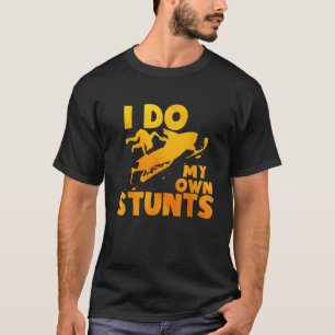 Funny Snowmobile Art For Men Women Snow Mobile Sno T-Shirt