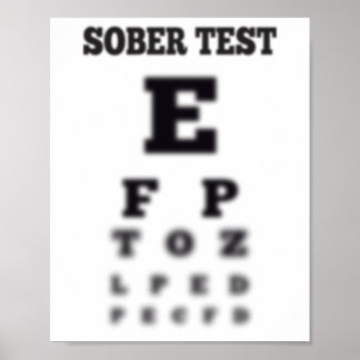 Funny Sobriety Test 🍻 Blurry Eye Chart