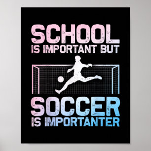 Funny Soccer Art For Boys Girls Men Women Gag Socc Poster