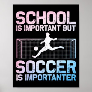 Funny Soccer Art For Boys Girls Men Women Gag Socc Poster