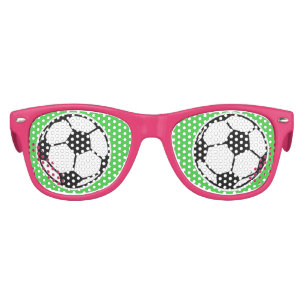 Funny soccer ball party shades for kids birthday