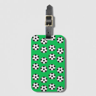 Funny Soccer Ball Pattern Luggage Tag