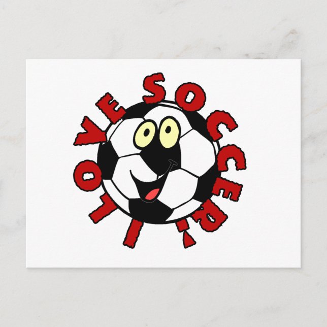 Funny Soccer Ball T shirts and Gifts Postcard (Front)