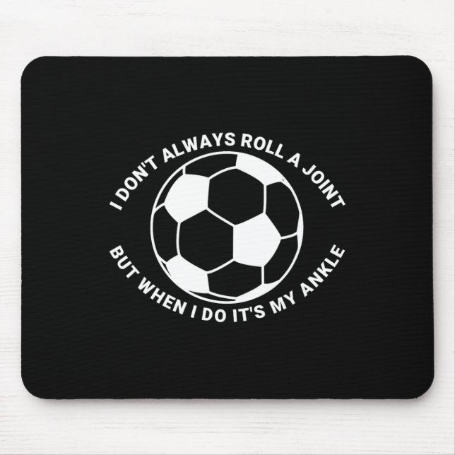 Funny Soccer Broken Ankle Injury  Mouse Pad (Front)