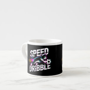 Funny Soccer Cat - Gift for Cat Lovers & Players Espresso Cup