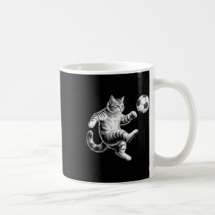 Funny Soccer Cat Men Women Kids Coffee Mug