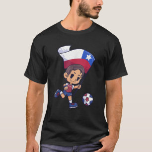 funny Soccer Chile flag Young Child Sport T-Shirt