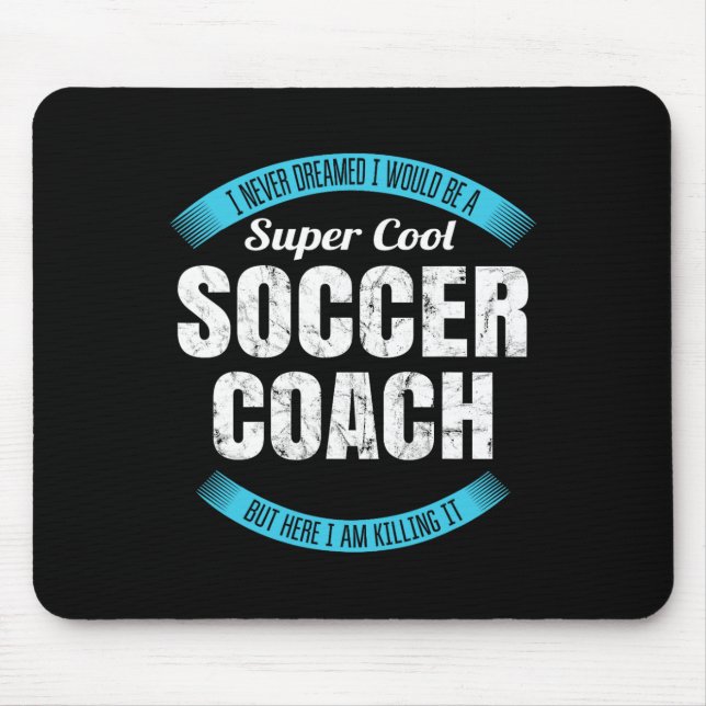 Funny Soccer Coach Thank You Gift  Mouse Pad (Front)