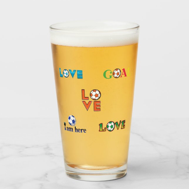 Funny Soccer Cup Sticker (Front Filled)