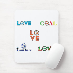 Funny Soccer Cup Sticker Mouse Pad