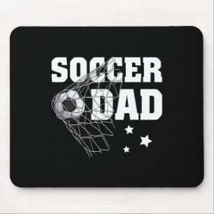 Funny Soccer Dad Daddy Soccer Sport Lover Fan Fath Mouse Pad