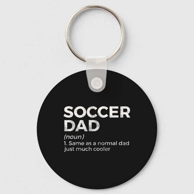Funny Soccer Dad Definition  Key Ring (Front)