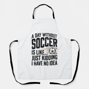 Funny Soccer Day Quote Vintage Shirt Design_1 Apron