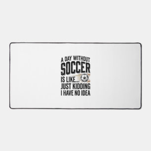 Funny Soccer Day Quote Vintage Shirt Design_1 Desk Mat
