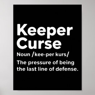 Funny Soccer Definition Soccer Player Coach Keeper Poster