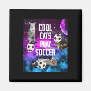 Funny Soccer Design Saying Cats Magnet