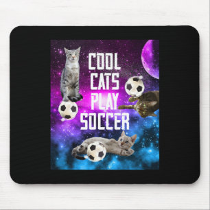 Funny Soccer Design Saying Cats Mouse Pad