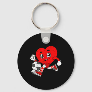 Funny Soccer Drip Ice Cream Cone Graph Key Ring