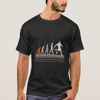Funny Soccer Evolution Of Man Sport Retro Vintage T-Shirt