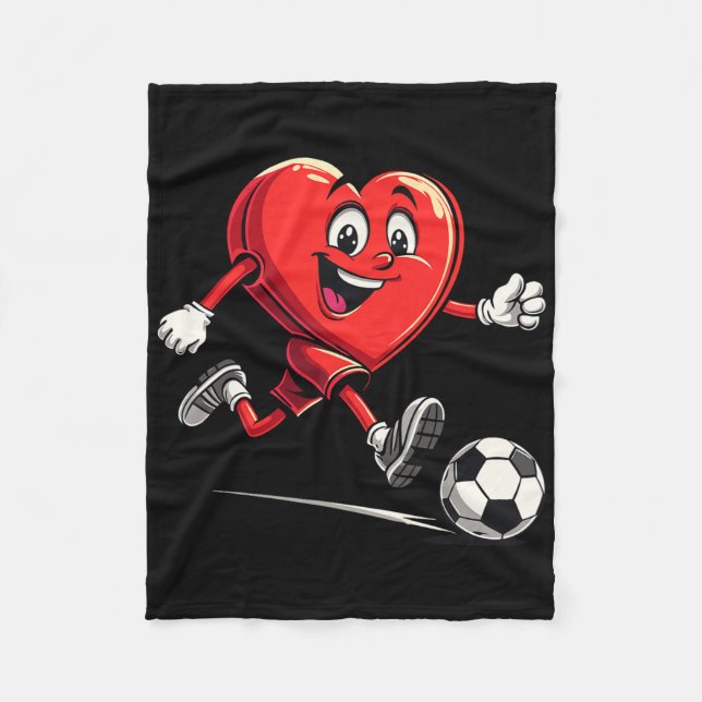 Funny Soccer Fan Tackle Problems Like A Midfielder Fleece Blanket (Front)