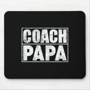 Funny Soccer Football Basketball Coach Papa Father Mouse Pad