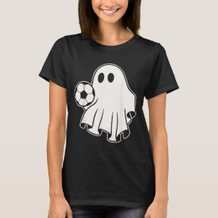 Funny Soccer Ghost Playing Soccer Lovers Halloween T-Shirt