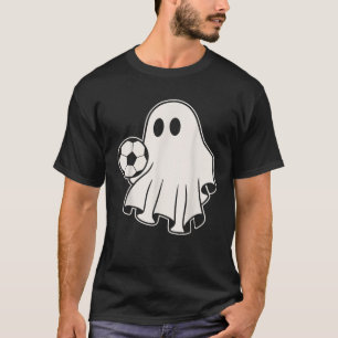 Funny Soccer Ghost Playing Soccer Lovers Halloween T-Shirt