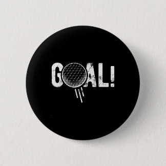 Funny Soccer Goal Golf Four Joke  6 Cm Round Badge