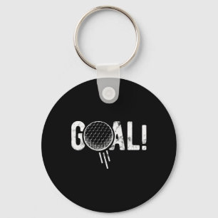 Funny Soccer Goal Golf Four Joke Key Ring