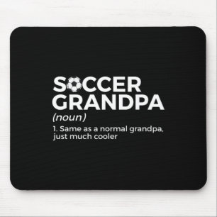 Funny Soccer Grandpa Definition Mouse Pad