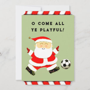 funny soccer holiday cards