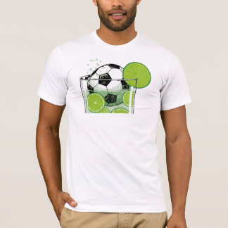 Funny Soccer Lime Drink Graphic Men’s T-Shirt