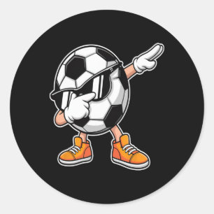 Funny Soccer Ll Funny Dabbing Soccer Meme  Classic Round Sticker