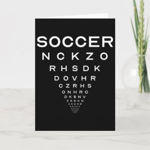 Funny Soccer Opticians Board Joke Card
