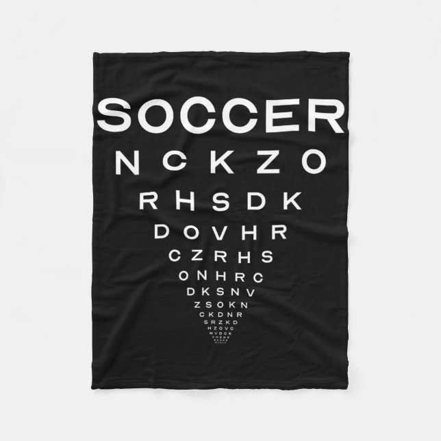 Funny Soccer Opticians Board Joke  Fleece Blanket (Front)
