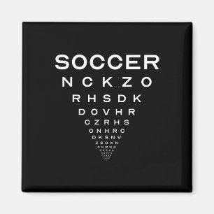 Funny Soccer Opticians Board Joke  Magnet