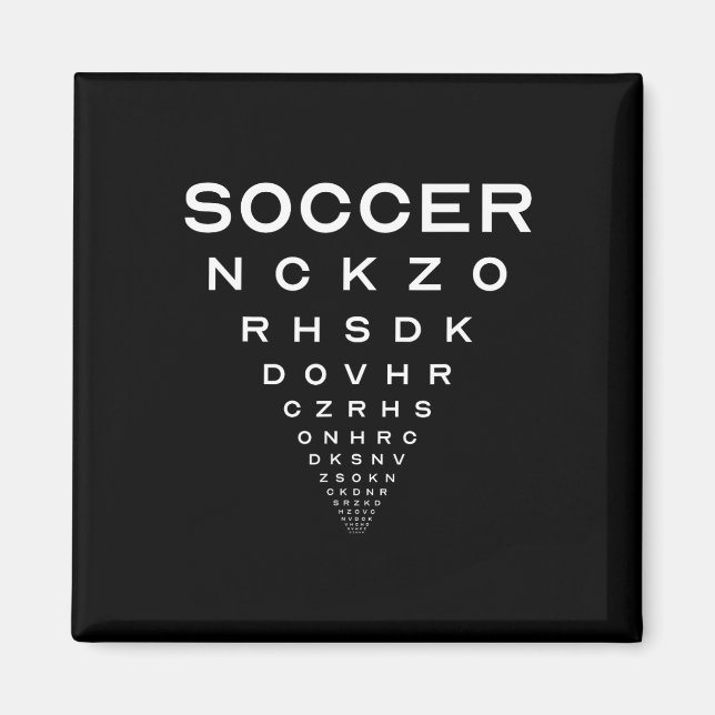 Funny Soccer Opticians Board Joke  Magnet (Front)