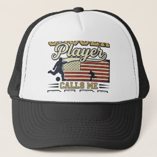Funny Soccer Papa Vintage Shirt Design_1 Trucker Hat