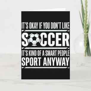Funny Soccer Player Fans Boys Girls Game Day Socce Card