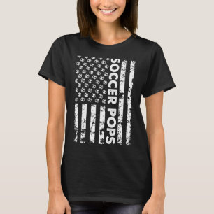Funny Soccer Pops American Flag Vintage Soccer T S T-Shirt