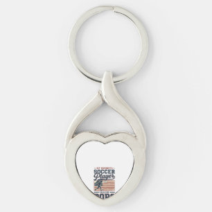 Funny Soccer Pops Vintage Engraving Shirt Design_1 Key Ring