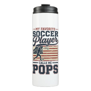 Funny Soccer Pops Vintage Engraving Shirt Design_1 Thermal Tumbler